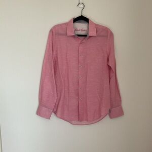 Robert Graham Pink Long Sleeve Button Down Shirt Size S